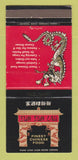 Matchbook Cover - Sun Sun Lau Chinese Food Hilo Hawaii WEAR 30 Strike