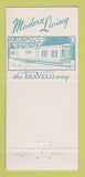 Matchbook Cover - Travelo Mobile Homes Saginaw MI 30 Strike