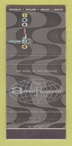 Matchbook Cover - Americana Hotel Carioca Miami Beach FL 30 Strike