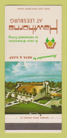 Matchbook Cover - Hawthorne Retirement Living Leesburg FL WEAR 30 Strike