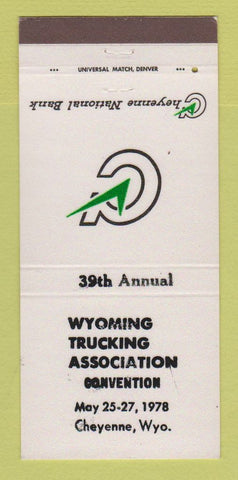 Matchbook Cover - Wyoming Trucking Association Convention Cheyenne WY 30 Strike