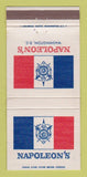 Matchbook Cover - Napoleon's Washington DC restaurant 30 Strike