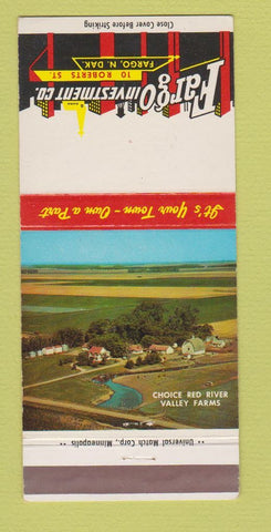 Matchbook Cover - Fargo Investment Company Fargo ND 30 Strike