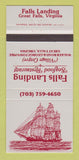 Matchbook Cover - Falls Landing Seafood Restaurant Great Falls VA 30 Strike