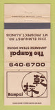 Matchbook Cover - Kampai Japanese Steak House Mount Prospect IL WEAR 30 Strike