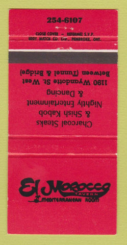 Matchbook Cover - El Morocco Tavern ON? 30 Strike