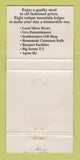 Matchbook Cover - El Rancho Village Golden Colorado WEAR 30 Strike