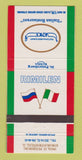 Matchbook Cover Rimilen St Petersburg Russia Venice Italian Restaurant 30 Strike