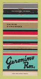 Matchbook Cover - Geronimo Room Coffee Dan's Phoenix AZ 30 Strike