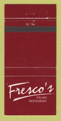 Matchbook Cover - Fresco's Italian Restaurant 30 Strike