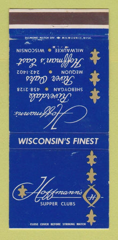 Matchbook Cover - Hoffmann's Supper Club Milwaukee WI 30 Strike
