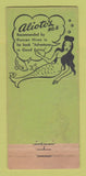 Matchbook Cover - Alioto's Seafood San Francisco CA WORN 30 Stick