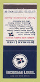 Matchbook Cover - Isthmian Lines Cargo Shipping  30 Stick