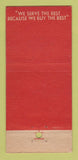 Matchbook Cover - Fan and Bills Steaks Miami Beach FL WORN 30 Stick