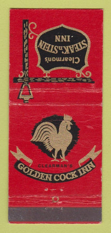 Matchbook Cover - Clearman's Steak n Stein Inn Pico San Gabriel CA 30 Stick