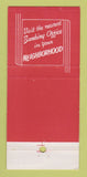 Matchbook Cover - Detroit Bank MI Indian 30 Stick