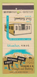 Matchbook Cover - First National Bank Tucumcari NM 30 Stick