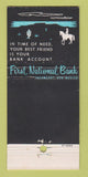 Matchbook Cover - First National Bank Tucumcari NM 30 Stick