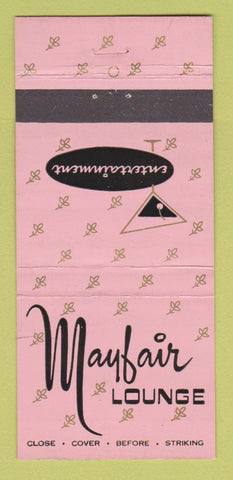 Matchbook Cover - Mayfair Lounge Green Bay WI 30 Stick