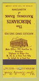 Matchbook Cover - Merchants National Bank Allentown PA 30 Stick
