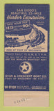 Matchbook Cover - Harbour Excursion San Diego CA Boat Tour WEAR 30 Stick