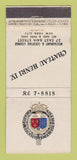 Matchbook Cover Chateau Henri IV Restaurant New York City WORN 21 Strike Feature