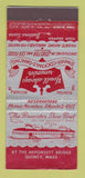 Matchbook Cover - Brewster Show Boat Quincy MA restaurant 21 Strike Feature