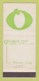 Matchbook Cover - Quaker City Federal Savings Loan Whittier CA 30 Stick
