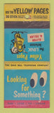 Matchbook Cover - Yellow Pages Telephone Book 30 Stick