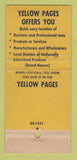 Matchbook Cover - Yellow Pages Telephone Book 30 Stick