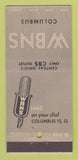 Matchbook Cover - WBNS Radio Columbus OH CBS 30 Stick