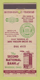 Matchbook Cover - Second National Bank of Warren OH 30 Stick