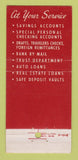Matchbook Cover - Cosmopolitan Bank of Chicago IL 30 Stick