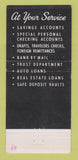 Matchbook Cover - Cosmopolitan Bank of Chicago IL 30 Stick