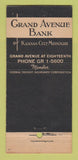 Matchbook Cover - Grand Avenue Bank Kansas City MO 30 Stick