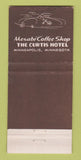 Matchbook Cover - Mesabi Coffee Shop Curtis Hotel Minneapolis MN 30 Stick