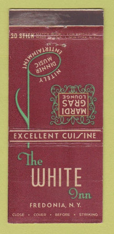 Matchbook Cover - White Inn Fredonia NY 30 Stick