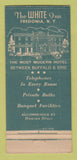 Matchbook Cover - White Inn Fredonia NY 30 Stick
