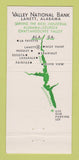 Matchbook Cover - Valley National Bank Lanett AL 30 Stick