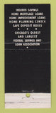 Matchbook Cover - First Federal Savings Chicago IL 30 Stick