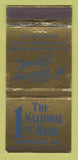 Matchbook Cover - 1st National Bank Huntington IN 30 Stick