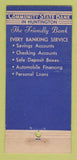 Matchbook Cover - Community State Bank Huntington IN WEAR 30 Stick