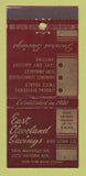 Matchbook Cover - East Cleveland Savings and Loan OH 30 Stick