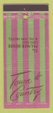 Matchbook Cover - Palmer House Hotel Town & Country Chicago IL 30 Stick