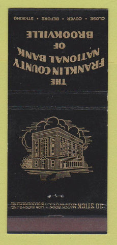 Matchbook Cover - Franklin County National Bank Brookville 30 Stick