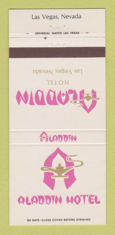 Matchbook Cover - Aladdin Hotel Casino Las Vegas NV 30 Strike