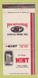 Matchbook Cover - Del Webb's Mint Casino Las Vegas NV CREASE 30 Strike