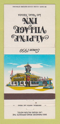 Matchbook Cover - Alpine Village Inn Las Vegas NV 30 Strike
