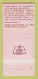 Matchbook Cover - The Fort Restaurant Morrison Colorado WEAR 30 Strike