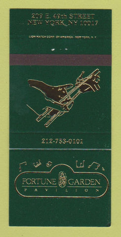 Matchbook Cover - Fortune Garden Pavilion New York City 30 Strike